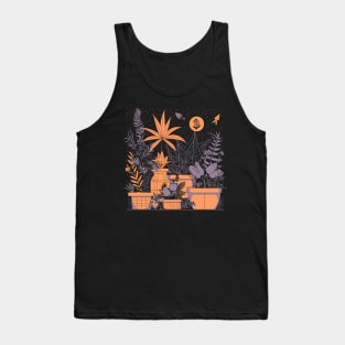 Retro futuristic. Cryptocurrency garden Tank Top